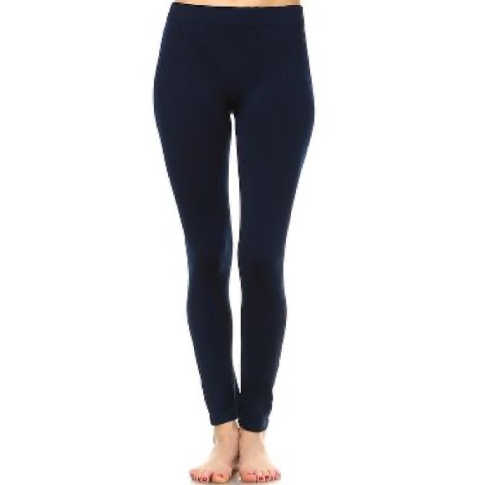 Women's Slim Fit Solid Leggings - One Size Fits Most - White Mark